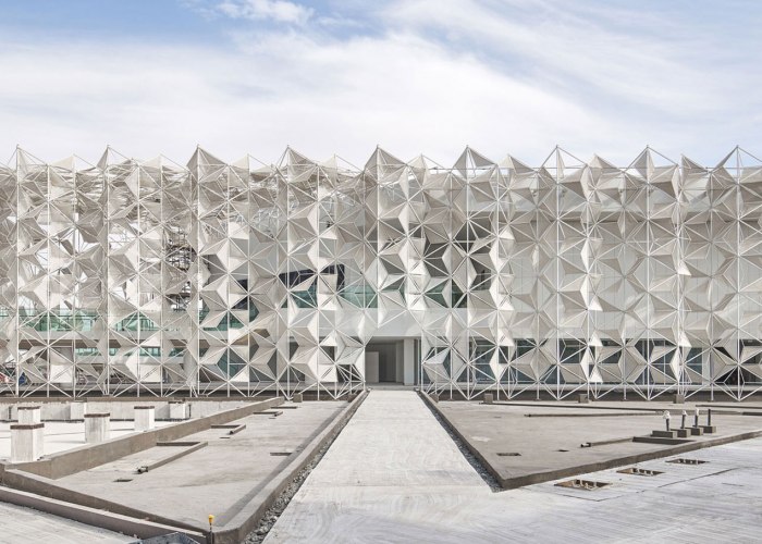 Origami facade. Japan Pavilion for Expo 2020 Dubai by Yuko Nagayama and Associates