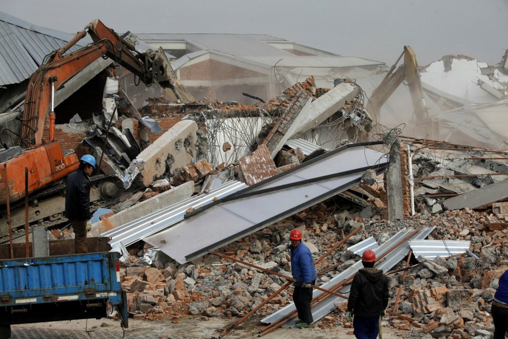 On Tuesday, workers were demolishing the Shanghai studio of the Chinese artist Ai Weiwei.