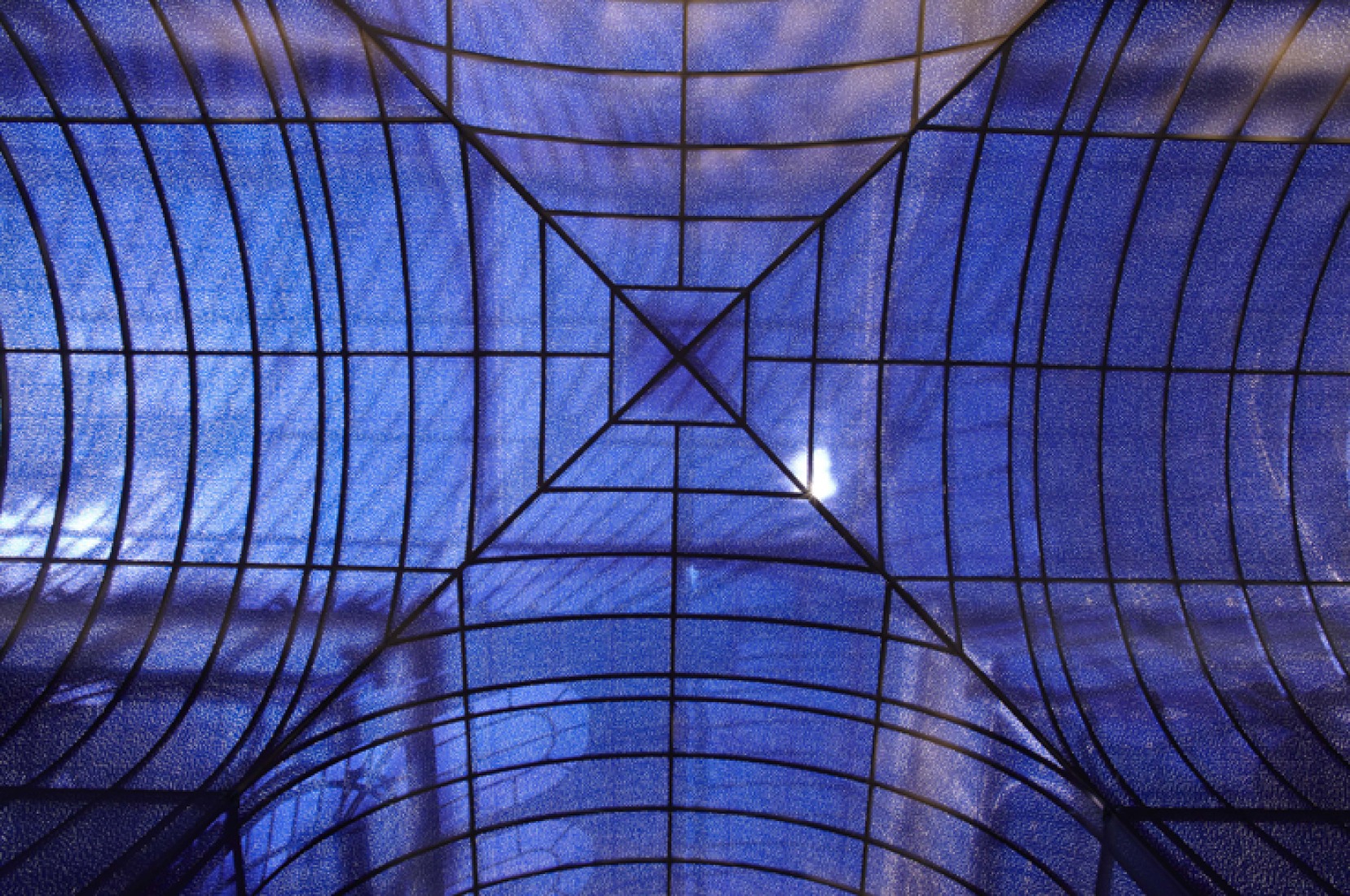 Interior+floor installation, "Written in the celestial bodies" by Soledad Sevilla for the Crystal Palace, 2011. Photo: Joaquín Cortés / Roman Lords. MNCARS.