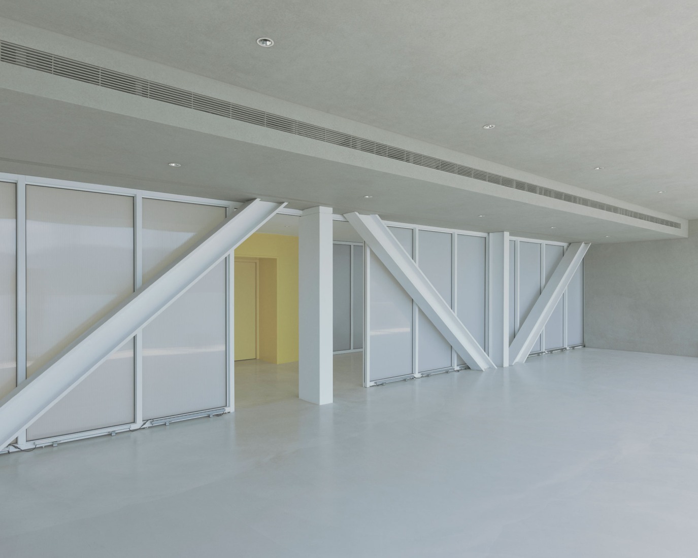 Sky bridge interior. i Ocean Museum by B+P Architects. Photograph by Studio Millspace.
