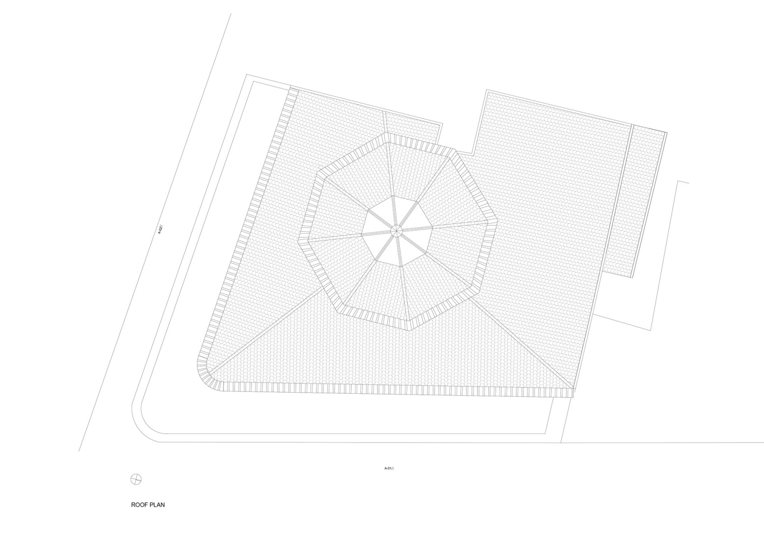 Roof plan. Antigo Hotel do Louvre by Diana Barros Arquitectura.