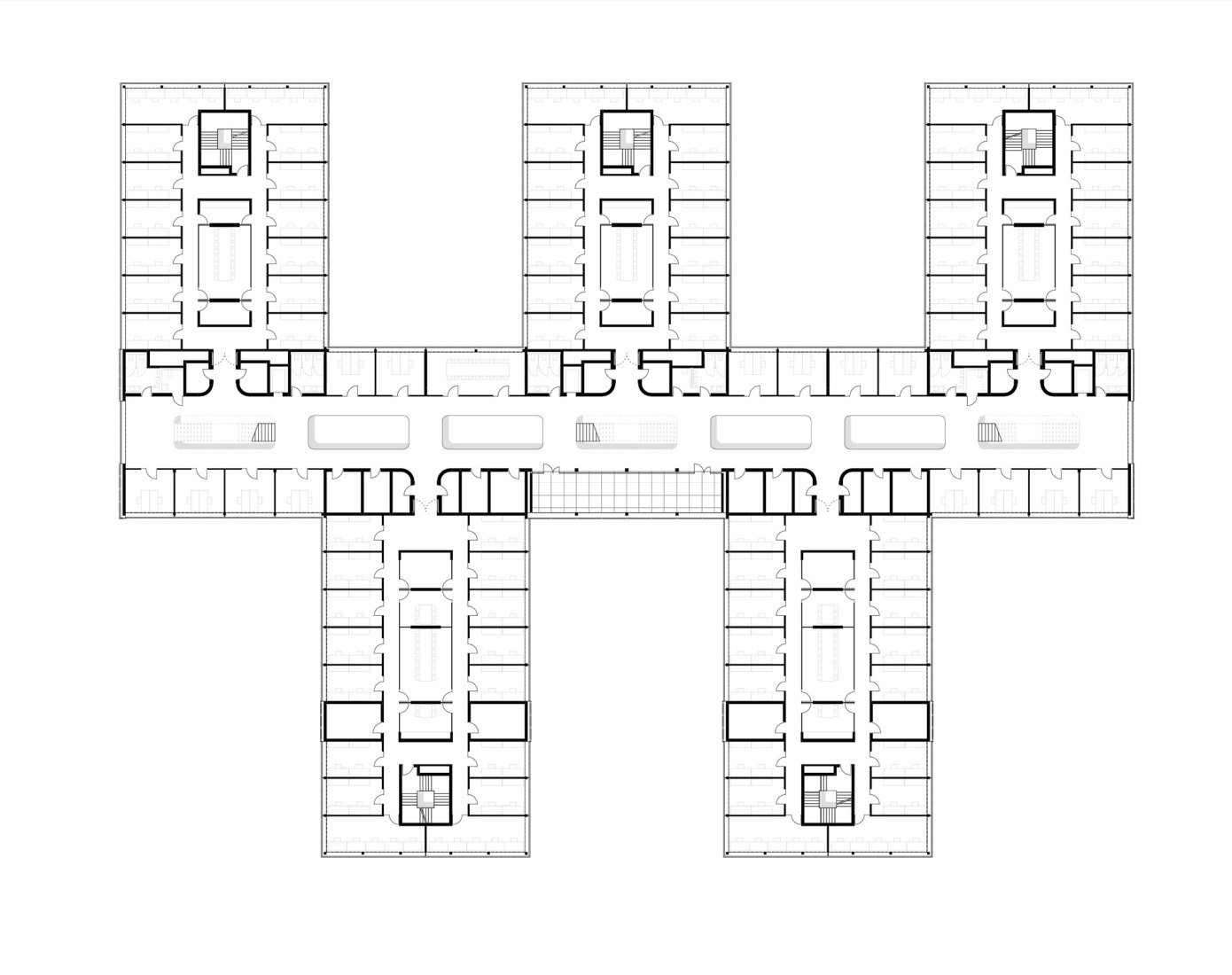 Upper floor plan. House of Physics by mohr niklas architekten.