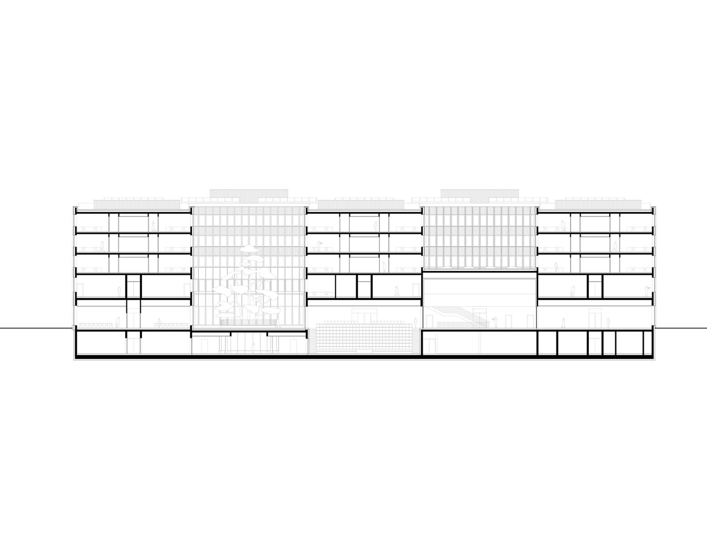 Section. House of Physics by mohr niklas architekten.