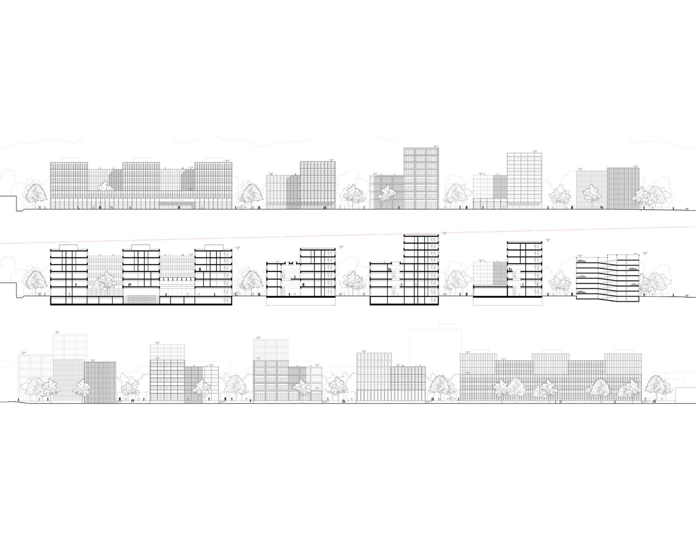 Sections. House of Physics by mohr niklas architekten.
