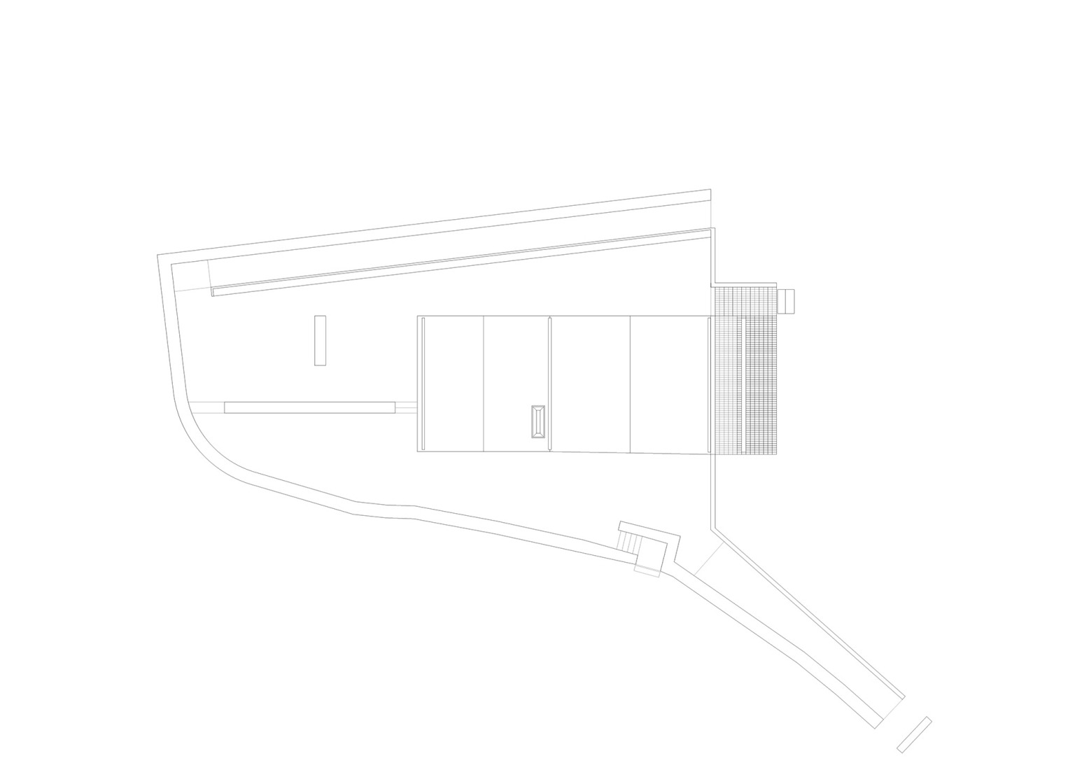 Plano de cubierta. Olaria Municipal por ARDE Arquitetura + Design.