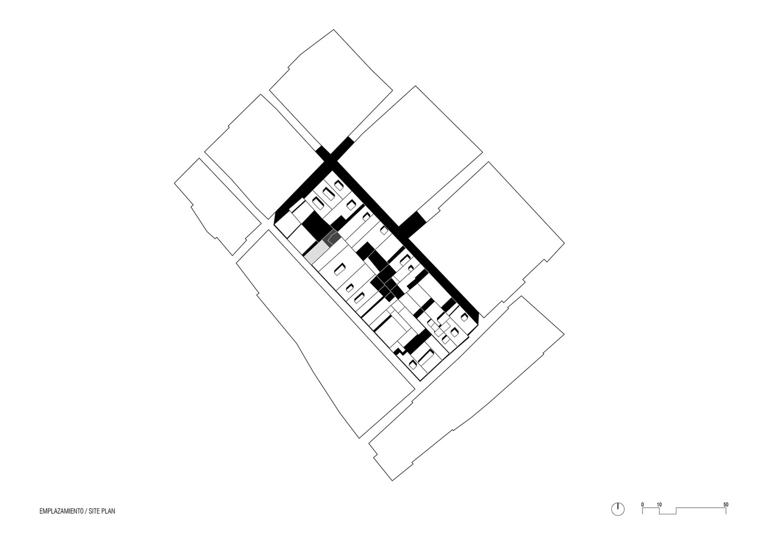 Plano de situación. «GREEN HOUSE» por Anna & Eugeni Bach / Bach arquitectes.