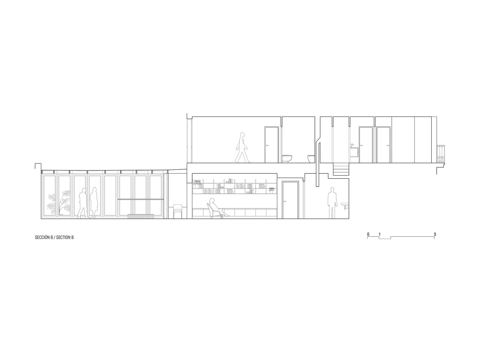 Sección. «GREEN HOUSE» por Anna & Eugeni Bach / Bach arquitectes.
