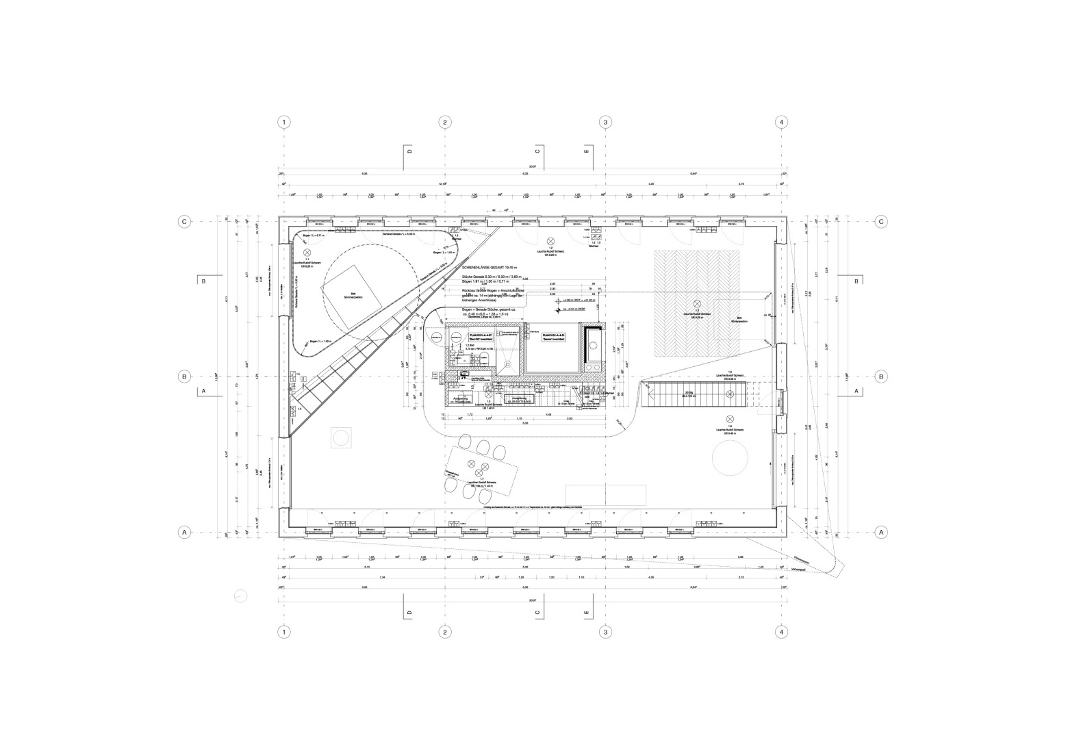 First floor plan. Antivilla by Brandlhuber + Emde, Burlon.