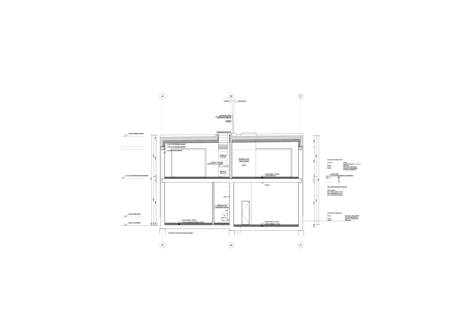 Section. Antivilla by Brandlhuber + Emde, Burlon.
