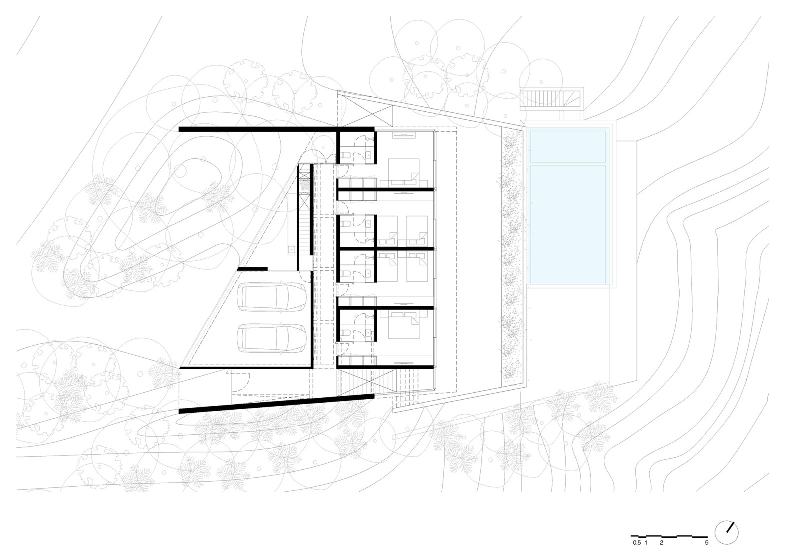 Plano de planta baja. IYARI por Módica Ledezma + JJRR.