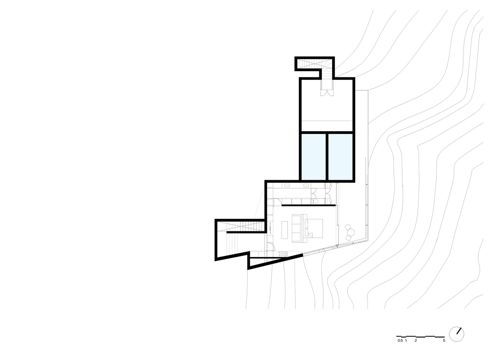 Plano de planta sótano -2. IYARI por Módica Ledezma + JJRR.