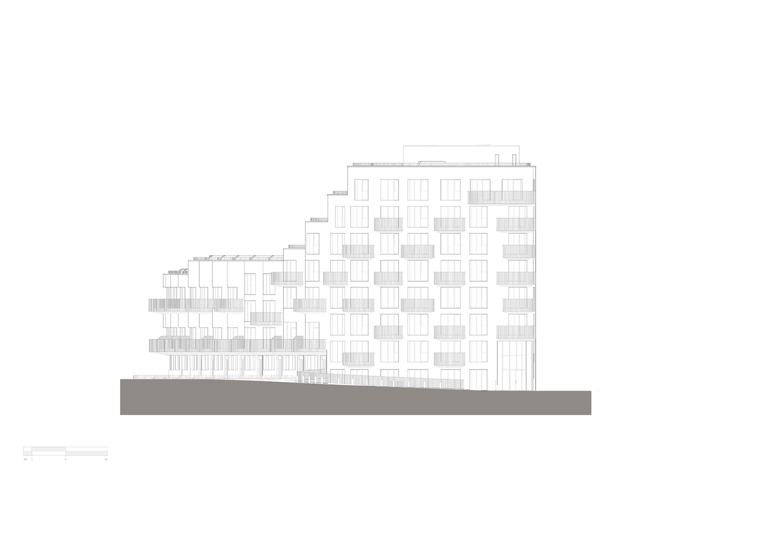East elevation. Folkestone Shoreline by ACME.