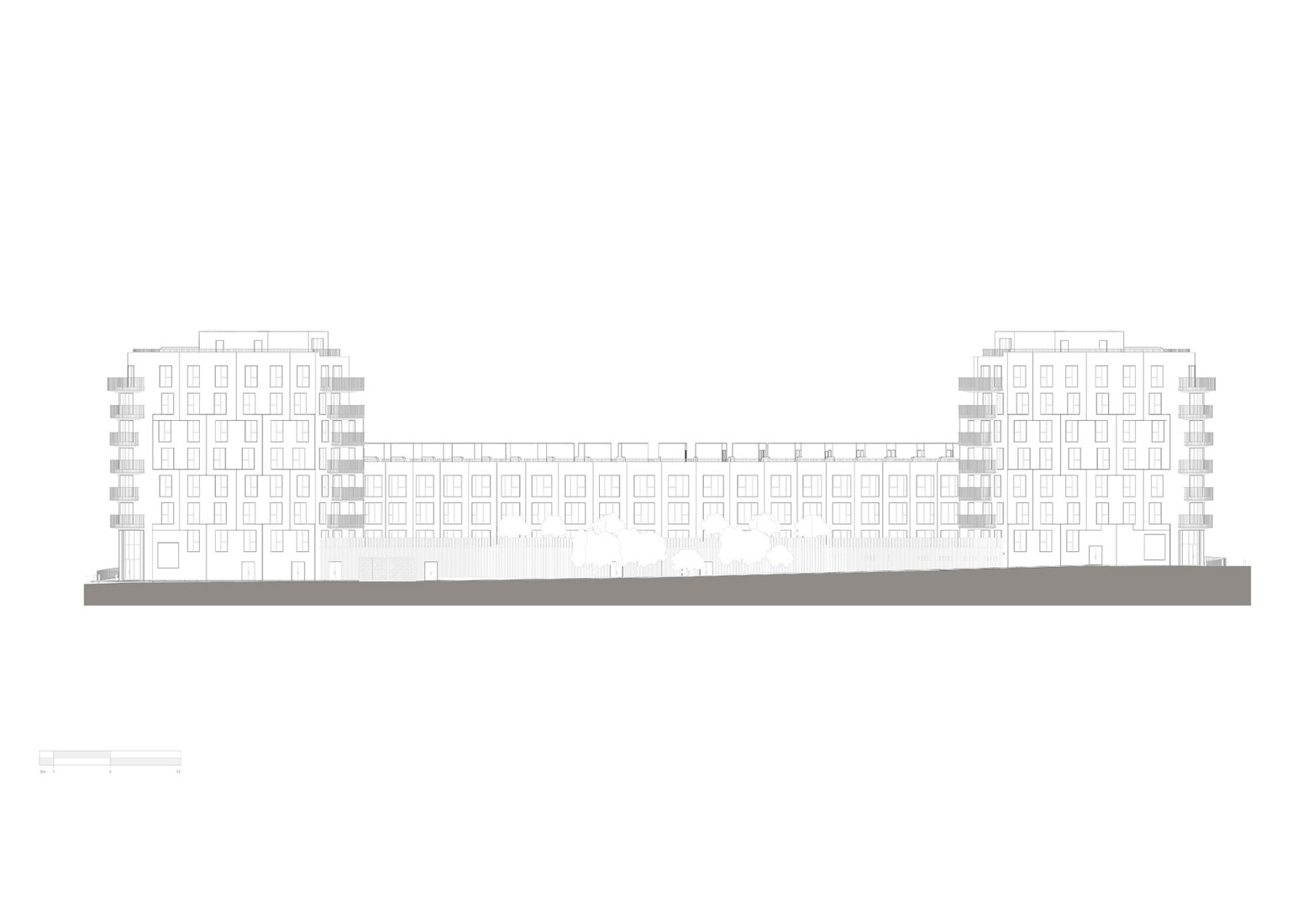 North elevation. Folkestone Shoreline by ACME.