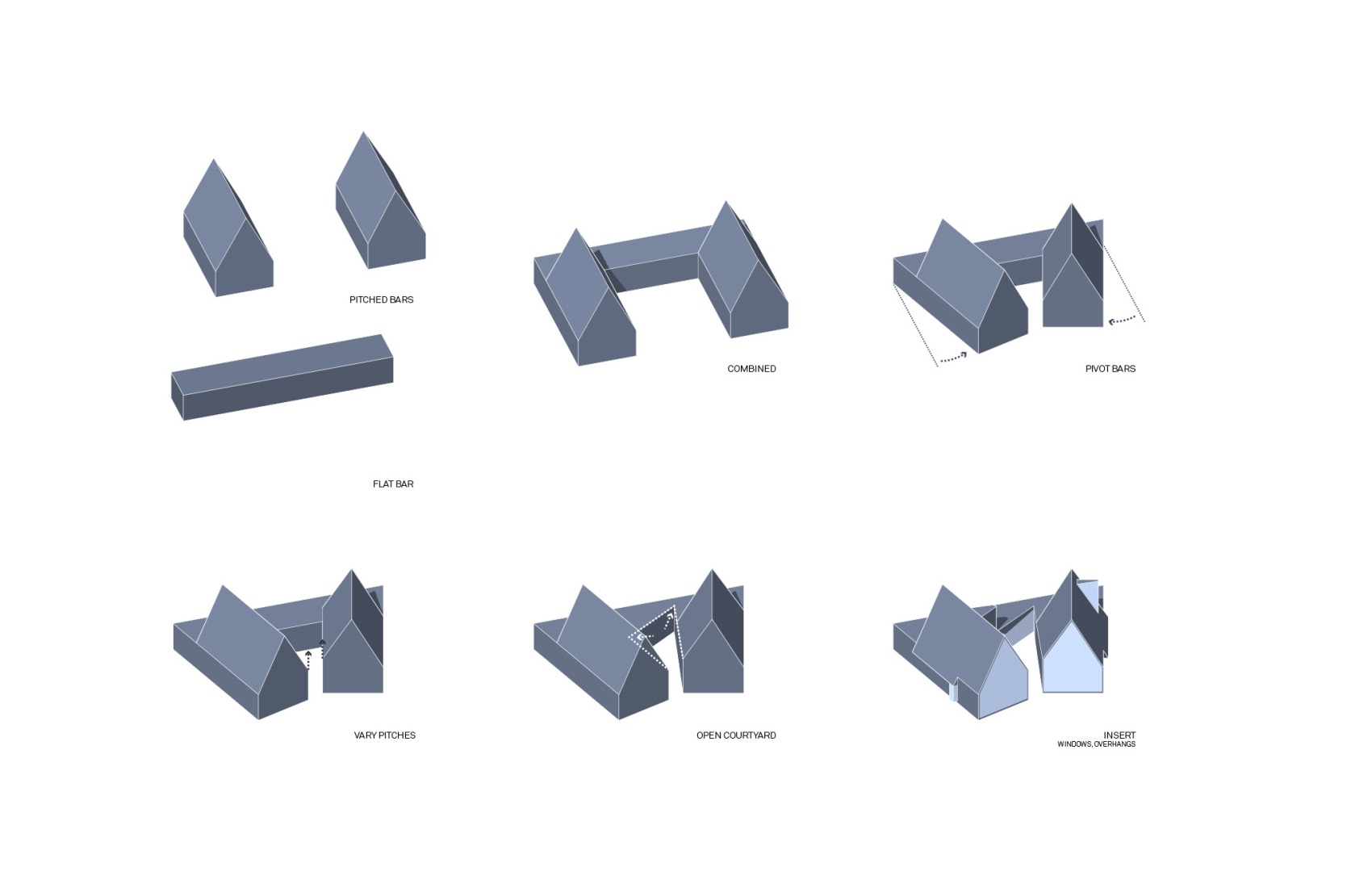 Diagram. Steeplechase House by Brooks + Scarpa. 