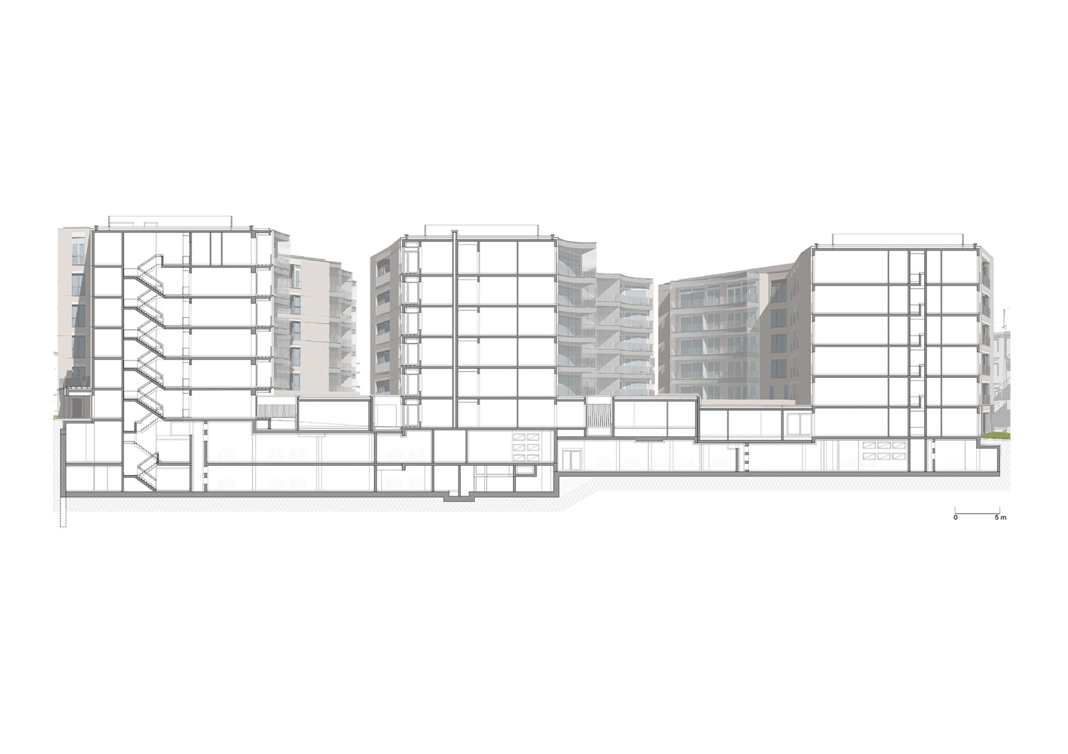 Section. Perfumiarnia by JEMS Architekci.