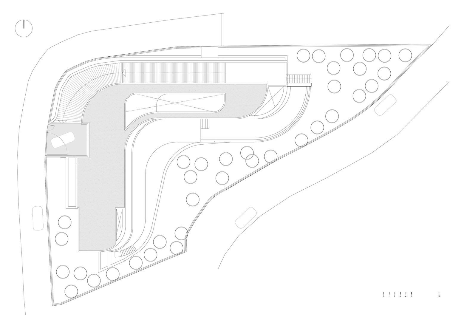 Site plan. Housing CTZ2 by Pepe Giner Arquitectos.
