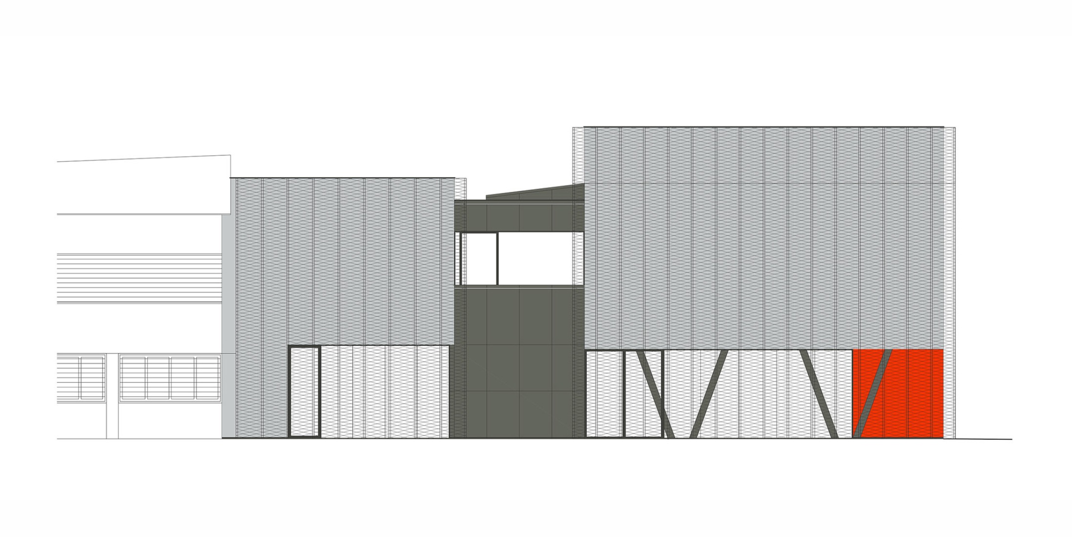 Elevation. BLUM Headquarters by QARTA Architektura.