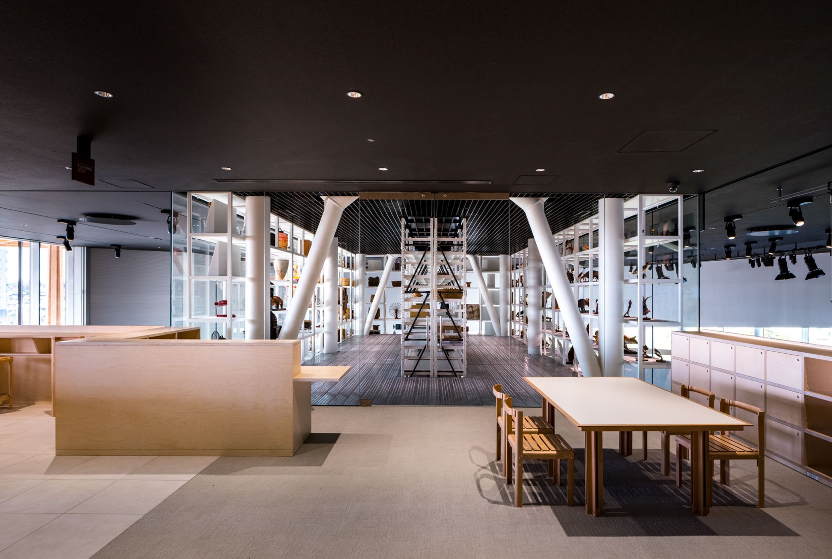 Toyota City Museum by Shigeru Ban. Photograph by Hiroyuki Hirai.
