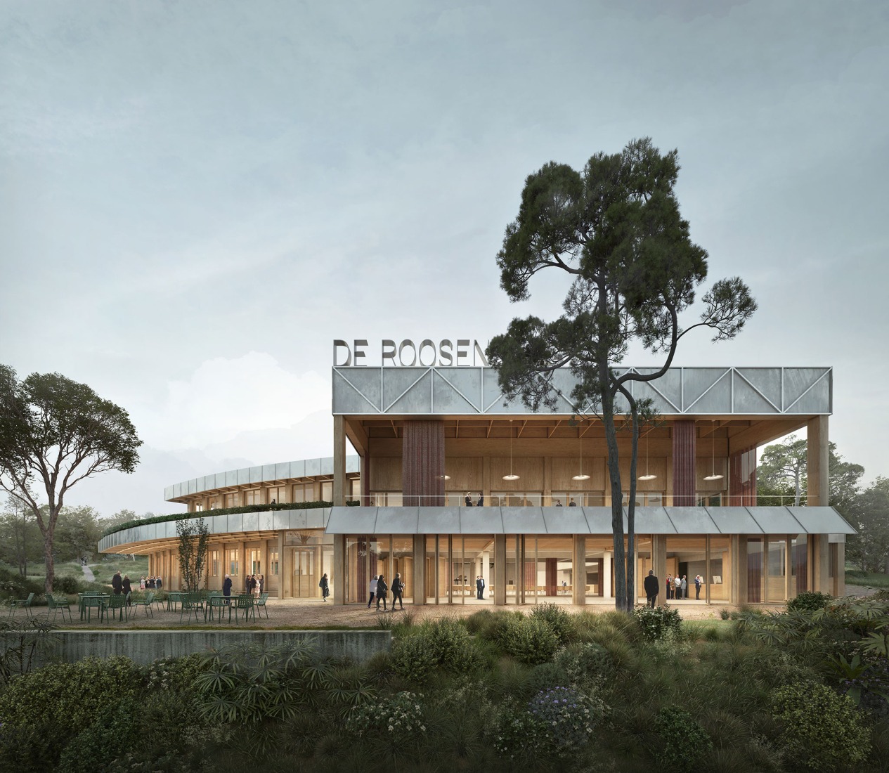 De Roosenberg por Henley Halebrown + WV Architecten. Visualización cortesía por Henley Halebrown + WV Architecten.