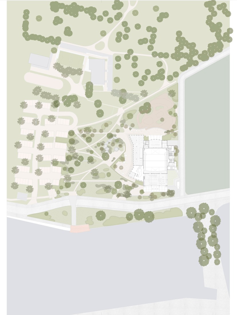 Plano de situación. De Roosenberg por Henley Halebrown + WV Architecten.