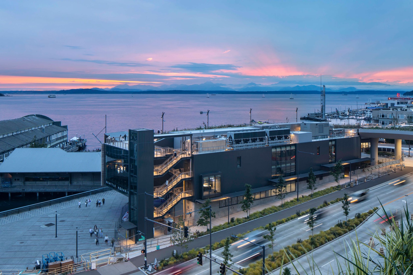 Pabellón Oceánico del Acuario de Seattle por LMN Architects. Fotografía por Lara Swimmer/Esto.