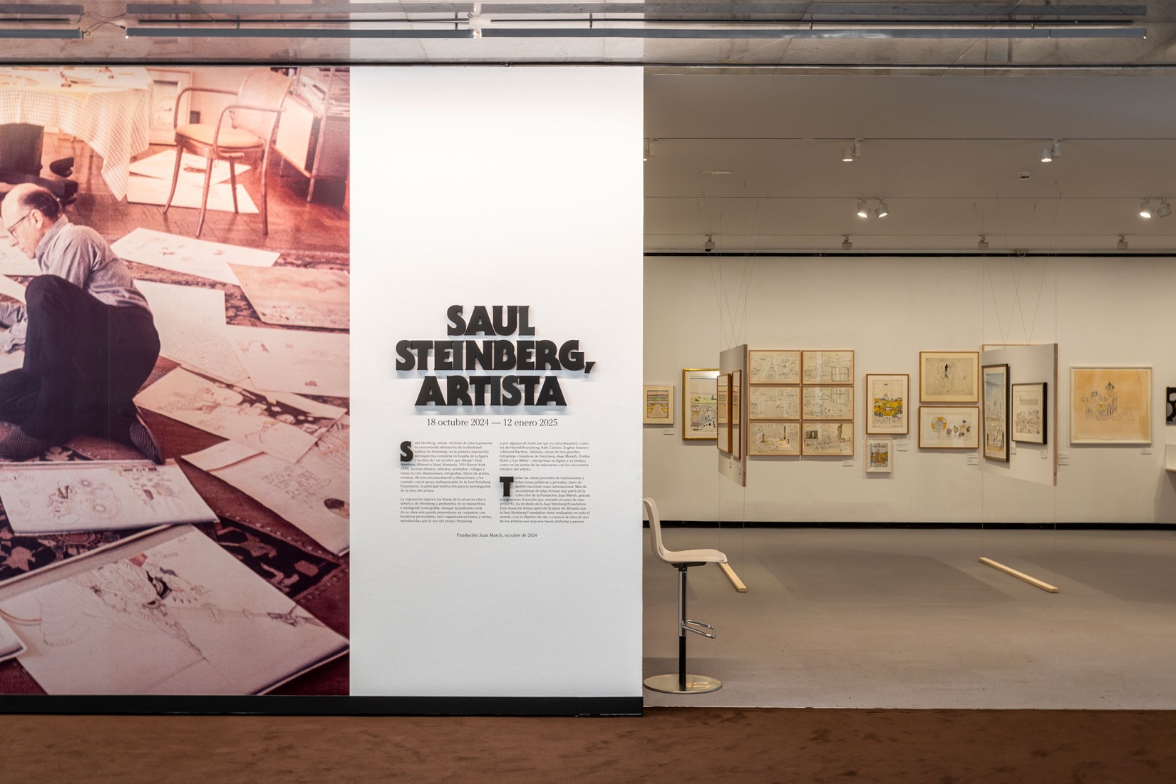 Exhibition: Saul Steinberg, artista. Photograph courtesy by Fundación Juan March.