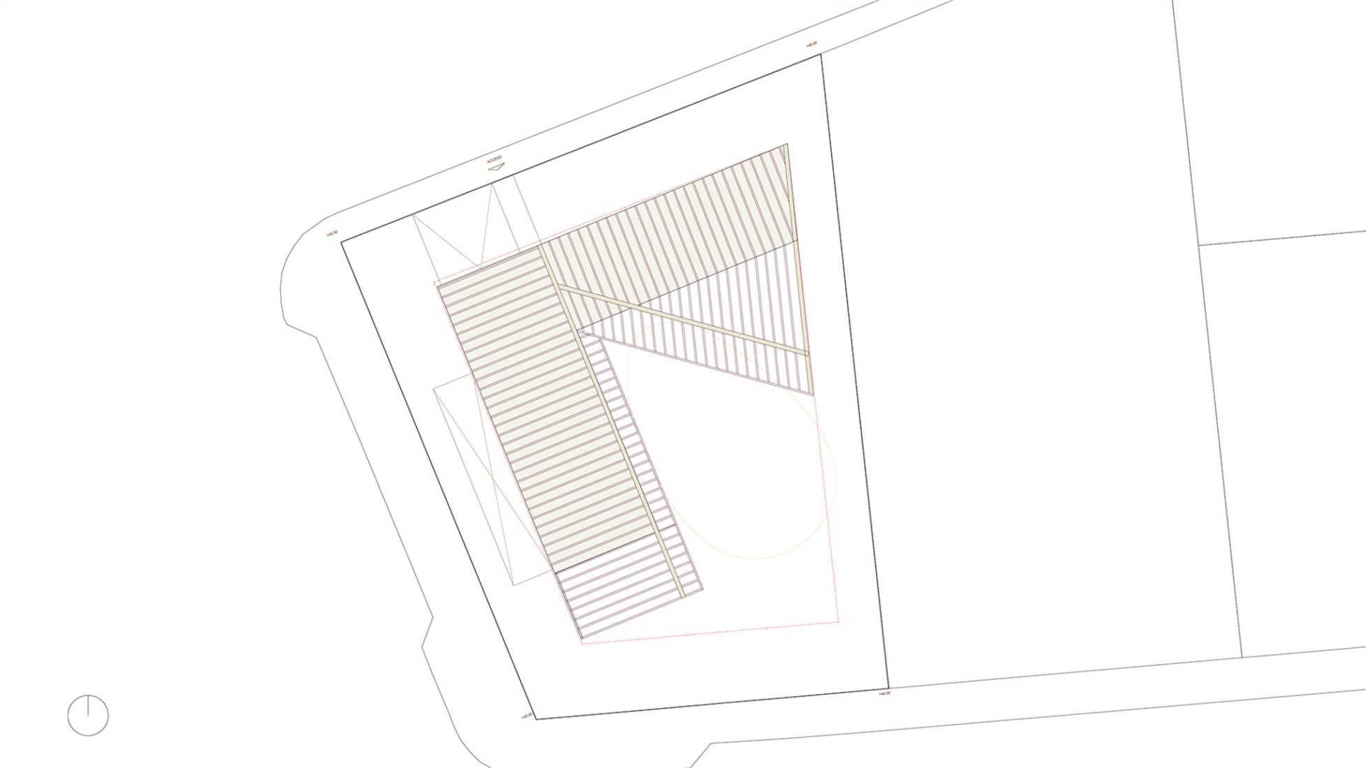 Roofloor plan. Aliforniana House by Subarquitectura.
