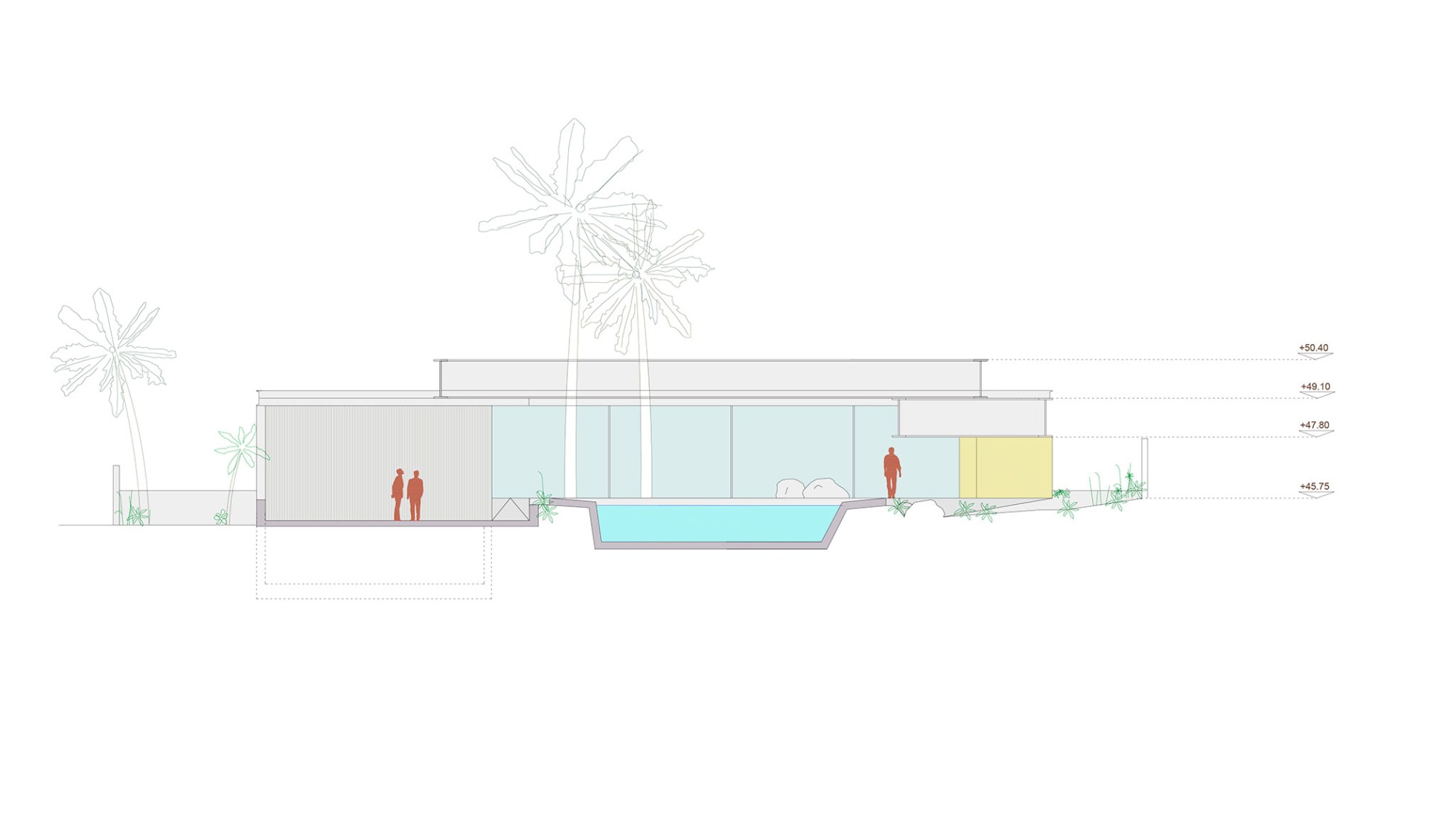 South elevation. Aliforniana House by Subarquitectura.