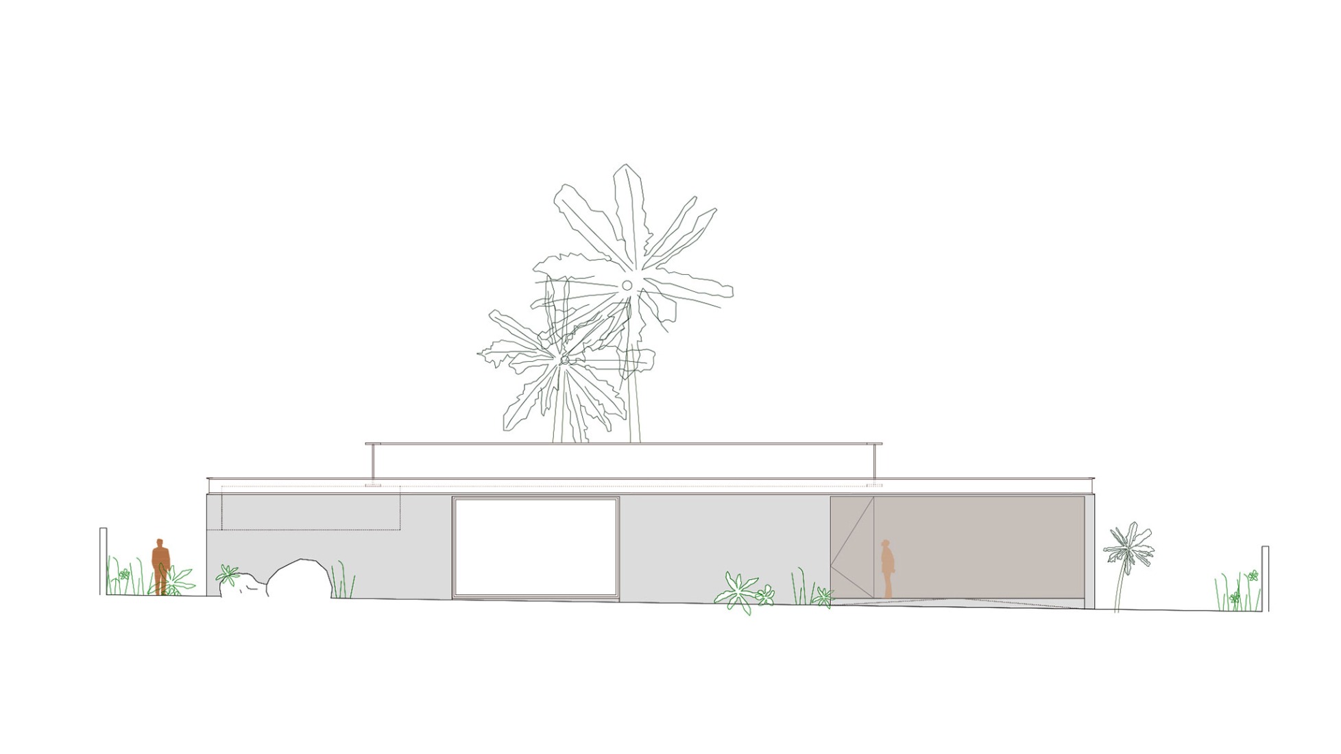 North elevation. Aliforniana House by Subarquitectura.