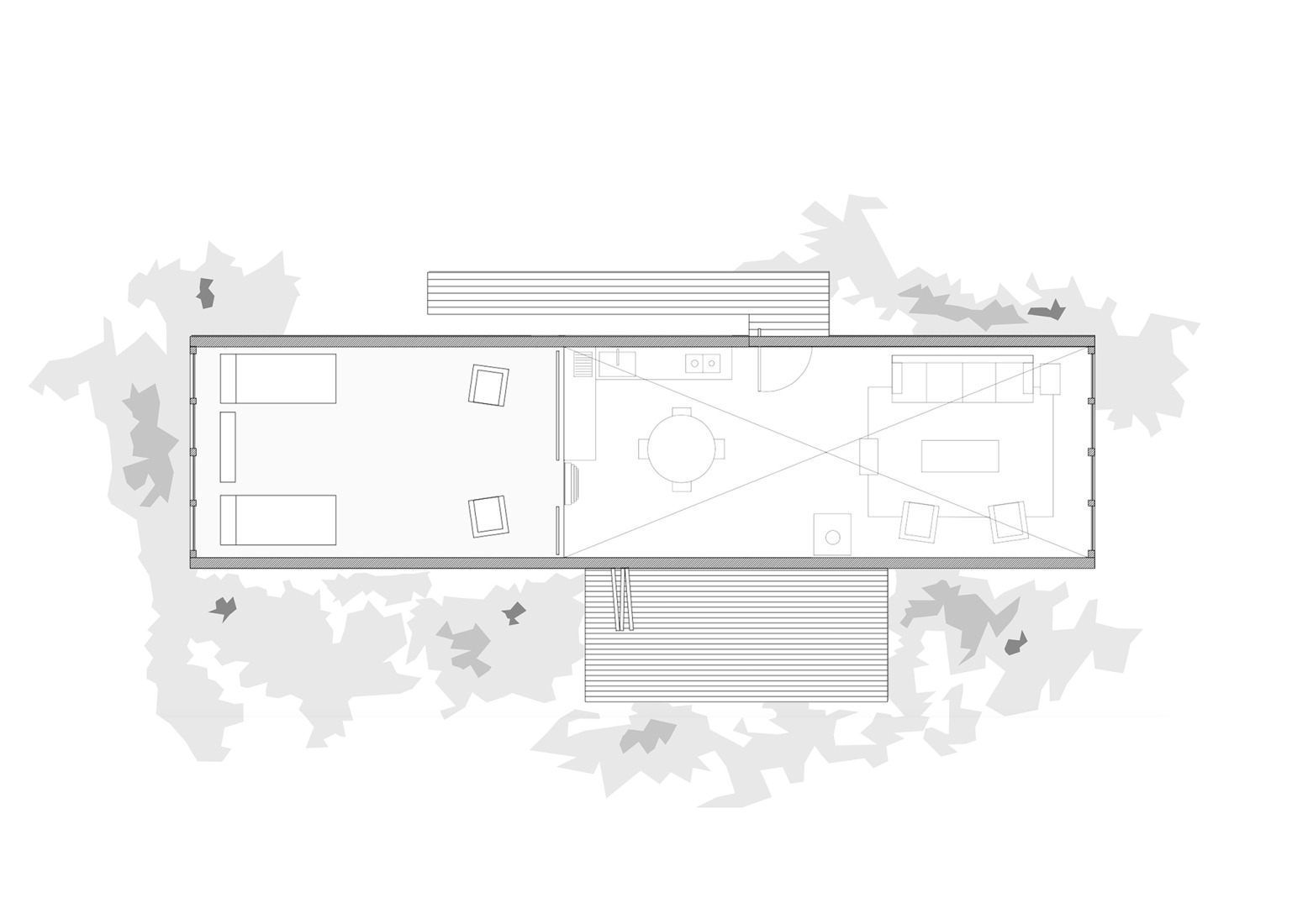 First floor plan. Catalejo by Tololo Ugarte.