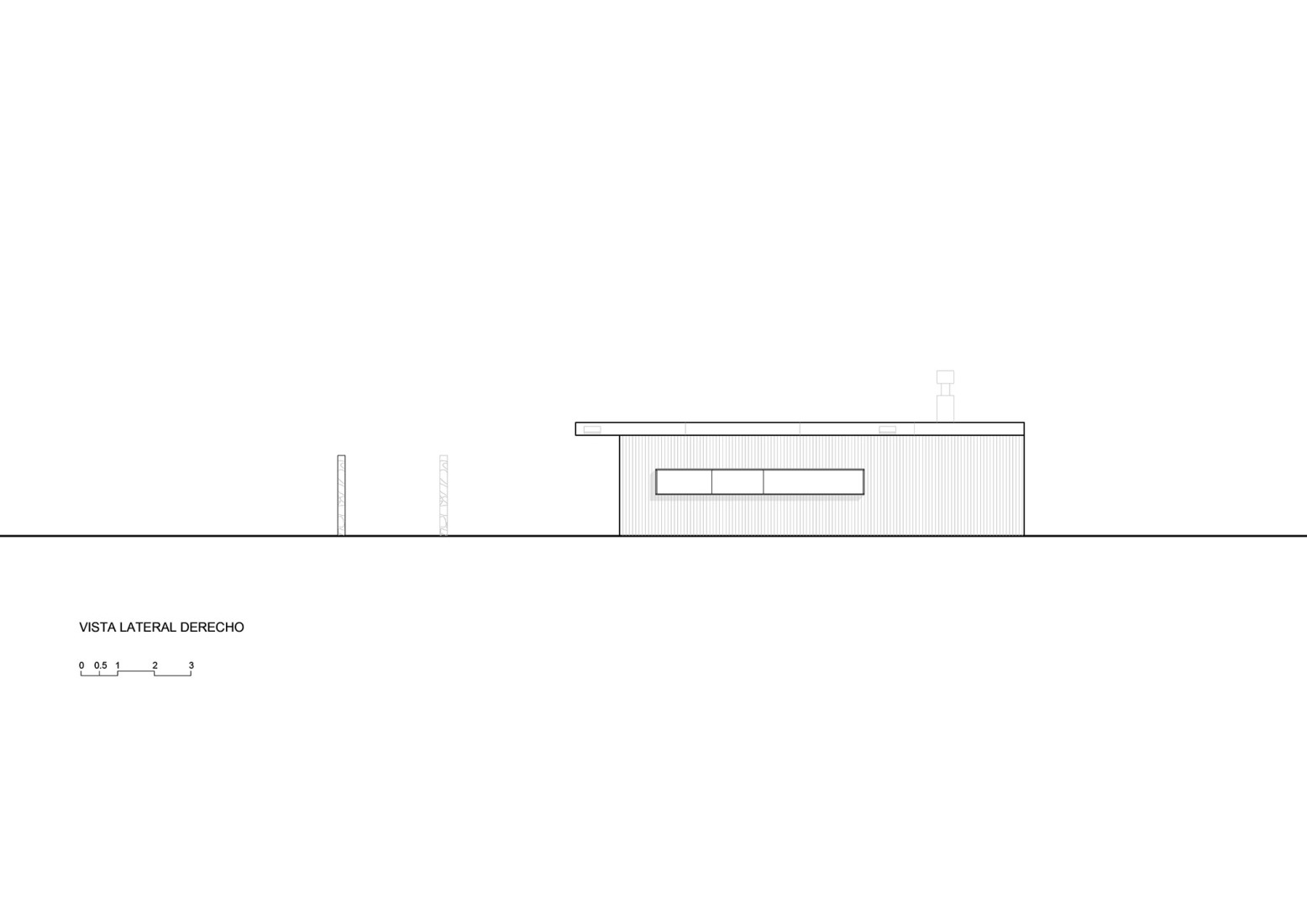 Alzado este. Casa PM por VDV Arquitectura.