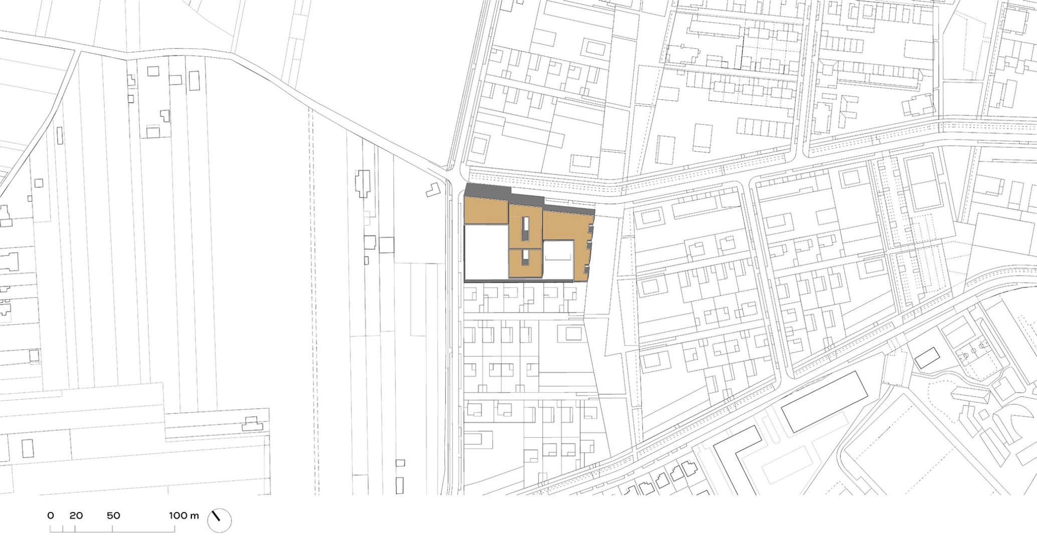 Site plan. "Claudie Haigneré" School Group by Vallet de Martinis Architectes.