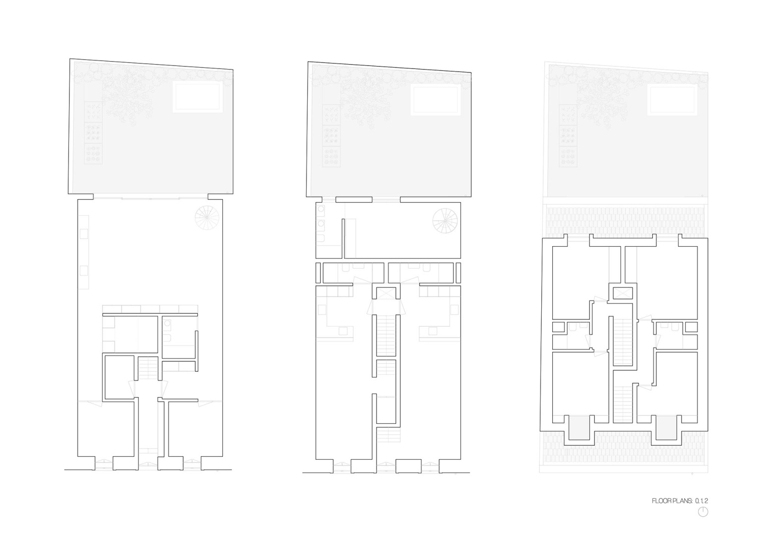 Ground floor, first and second floor. Marvila by Atelier José Andrade Rocha. 