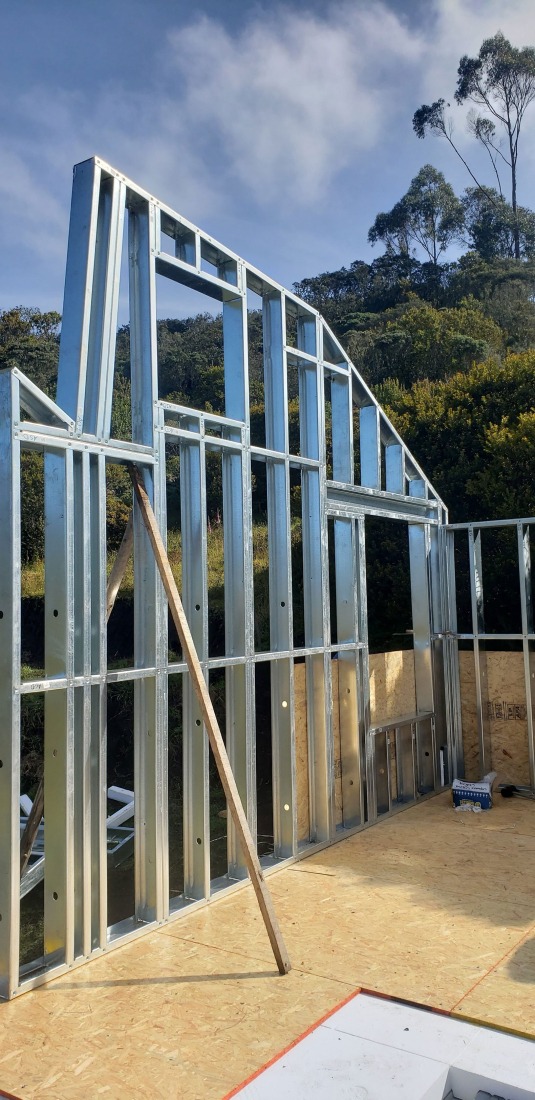 Construction process. Carupa House by Bermúdez Architects. Photograph by Ramón Bermúdez.
