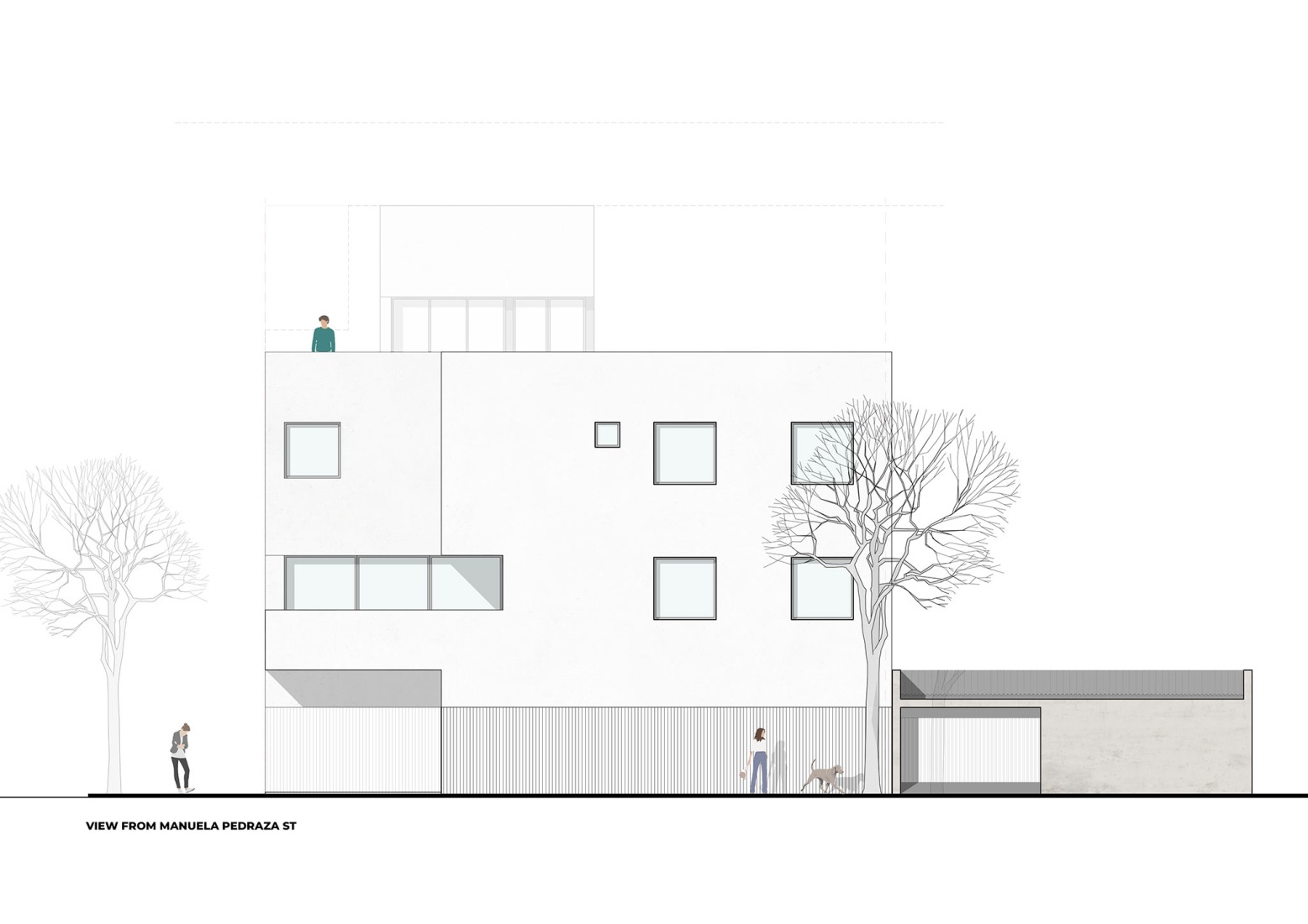 Elevation. Manuela Pedraza House by OADD arquitectos.