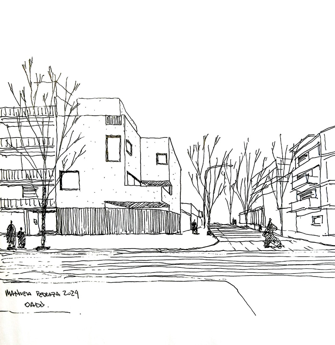 Sketch. Manuela Pedraza House by OADD arquitectos.
