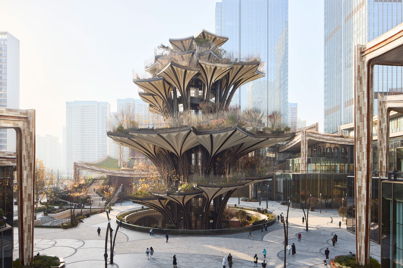 The Xi’an Culture Business District by Heatherwick studio. Photograph by Qingyan Zhu.