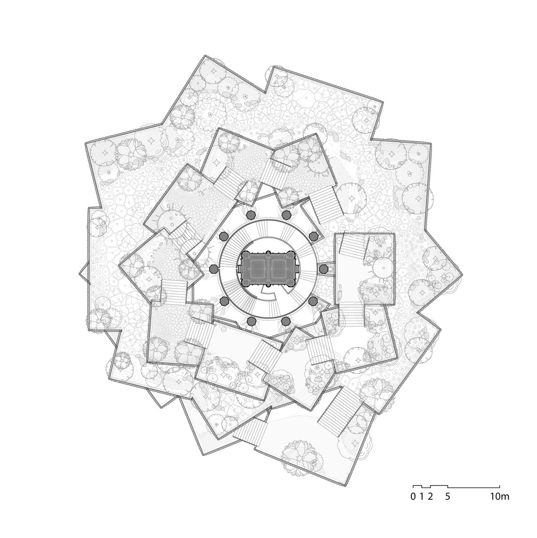 Middle platform floor plan. The Xi’an Culture Business District by Heatherwick studio.