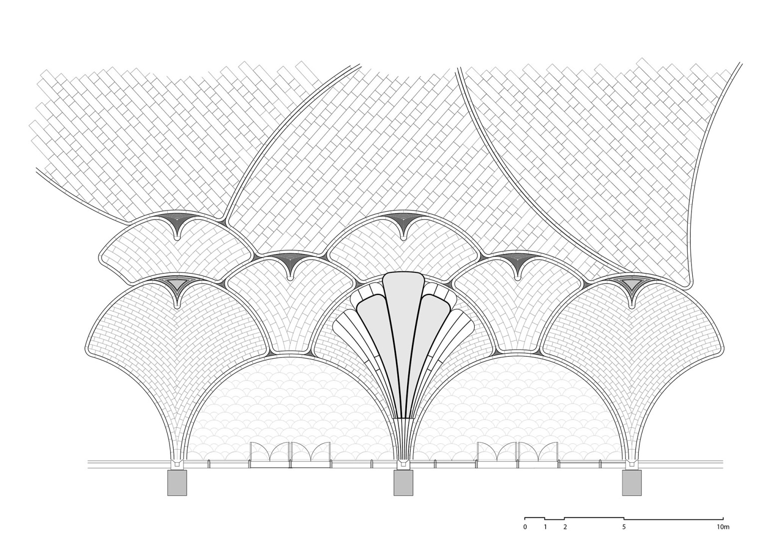 Paving floor plan. The Xi’an Culture Business District by Heatherwick studio.