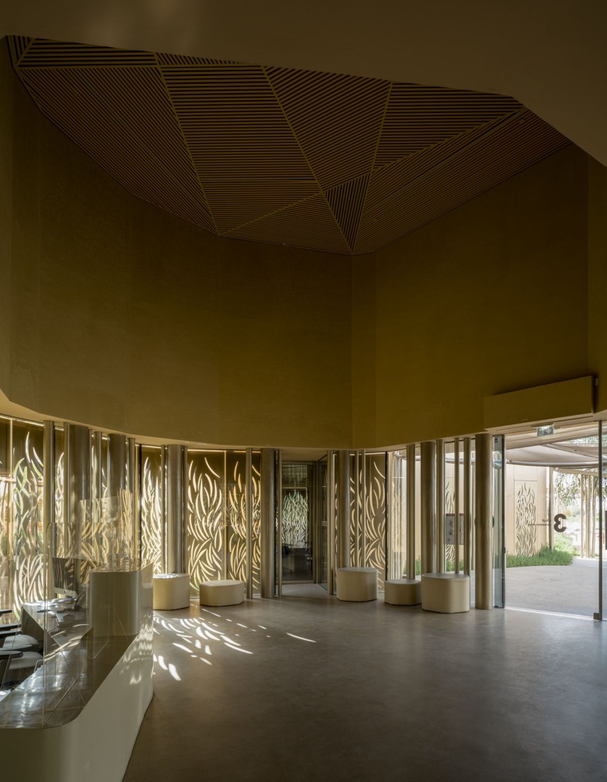 Dar Al Marefa School by RCR Arquitectes. Photograph by Hisao Suzuki.