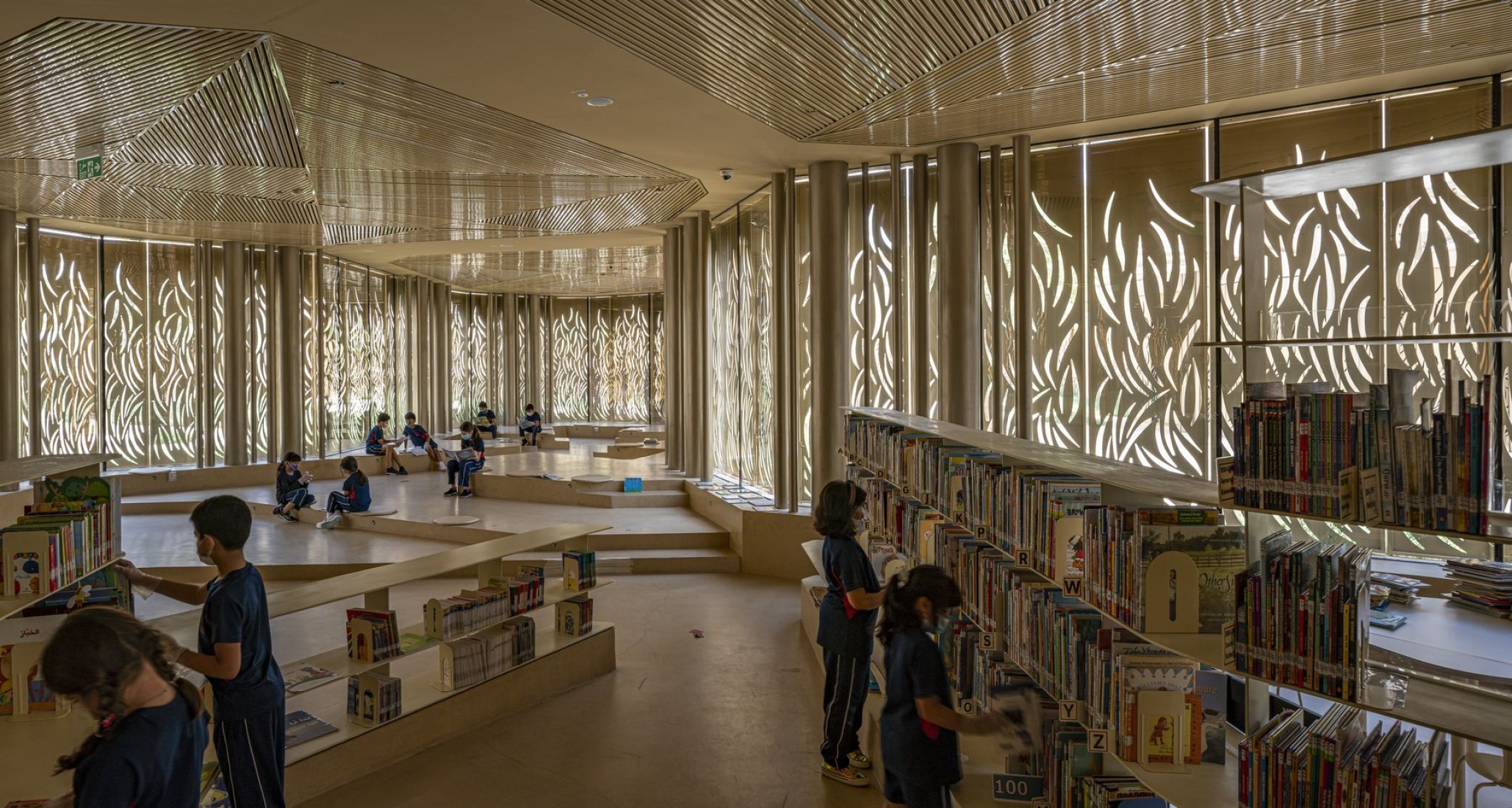 Dar Al Marefa School by RCR Arquitectes. Photograph by Hisao Suzuki.