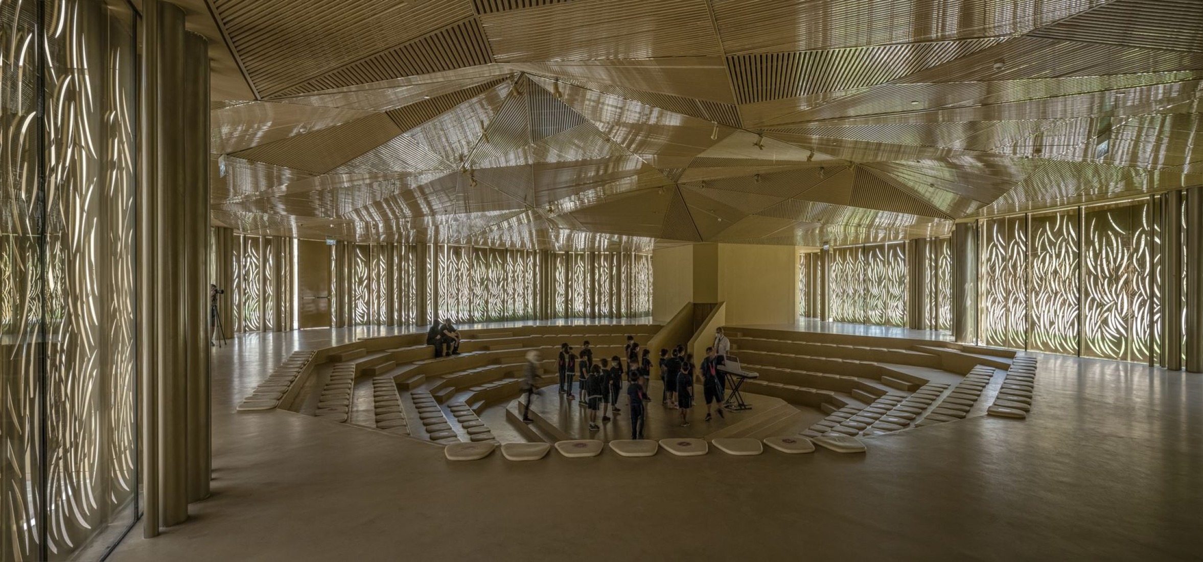 Dar Al Marefa School by RCR Arquitectes. Photograph by Hisao Suzuki.