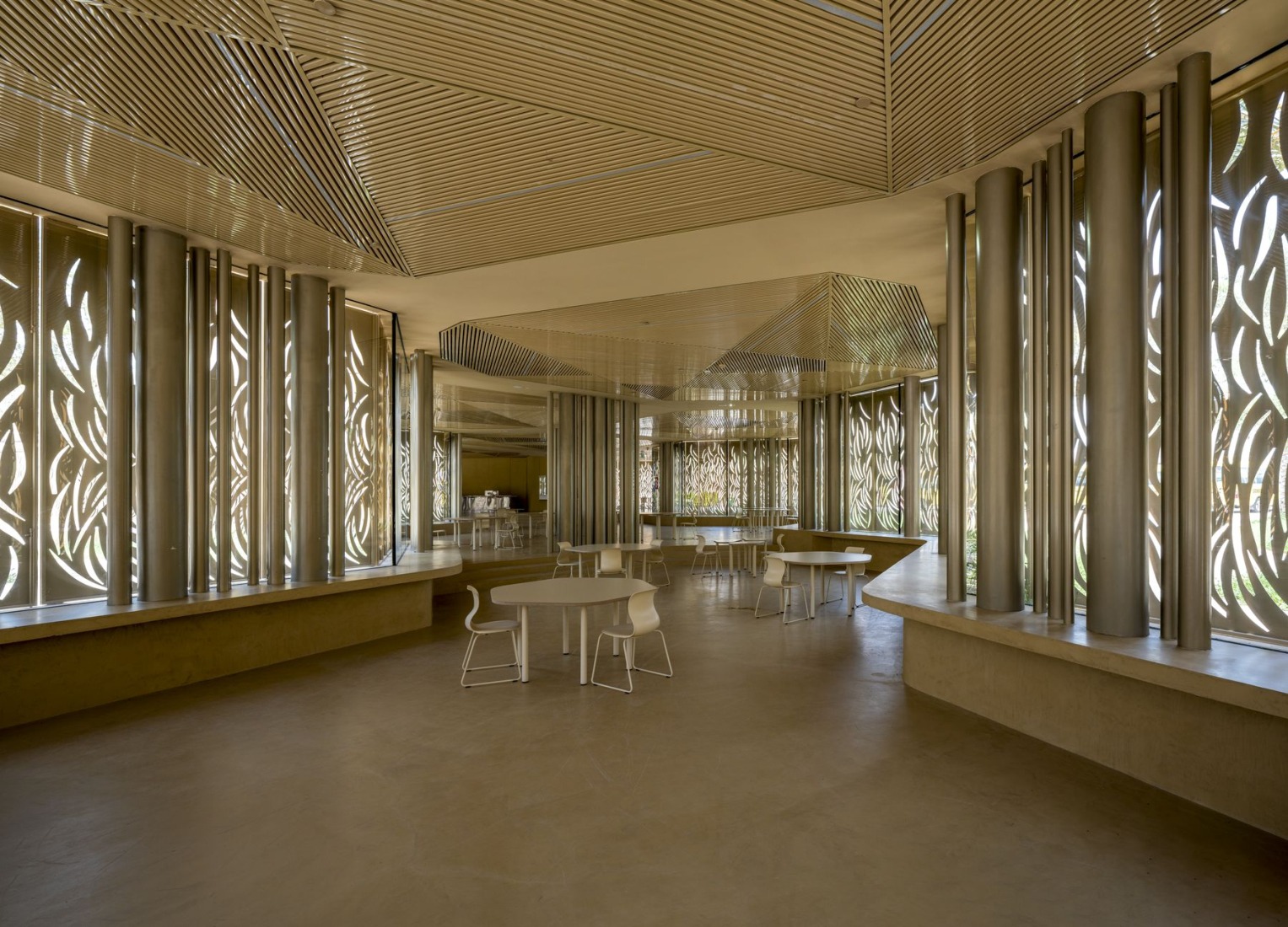 Dar Al Marefa School by RCR Arquitectes. Photograph by Hisao Suzuki.
