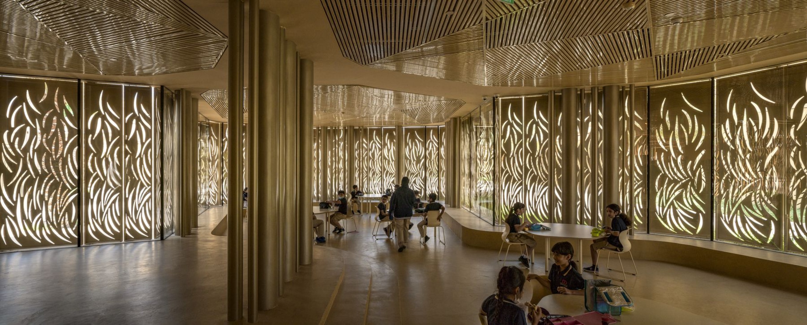 Dar Al Marefa School by RCR Arquitectes. Photograph by Hisao Suzuki.