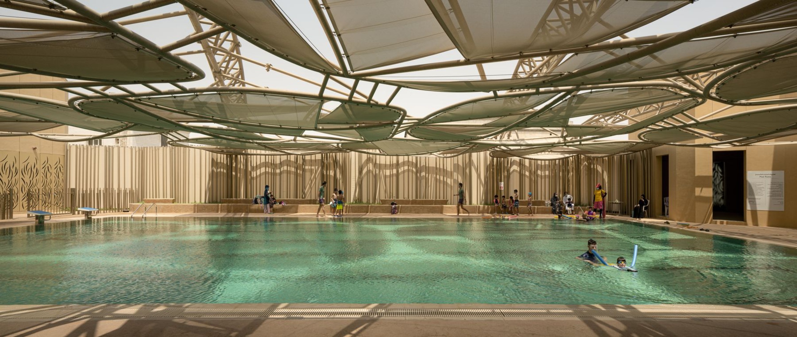 Dar Al Marefa School by RCR Arquitectes. Photograph by Hisao Suzuki.