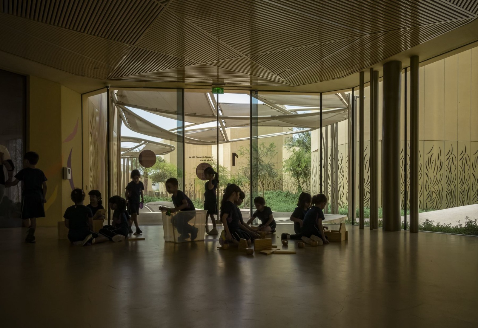 Dar Al Marefa School by RCR Arquitectes. Photograph by Hisao Suzuki.