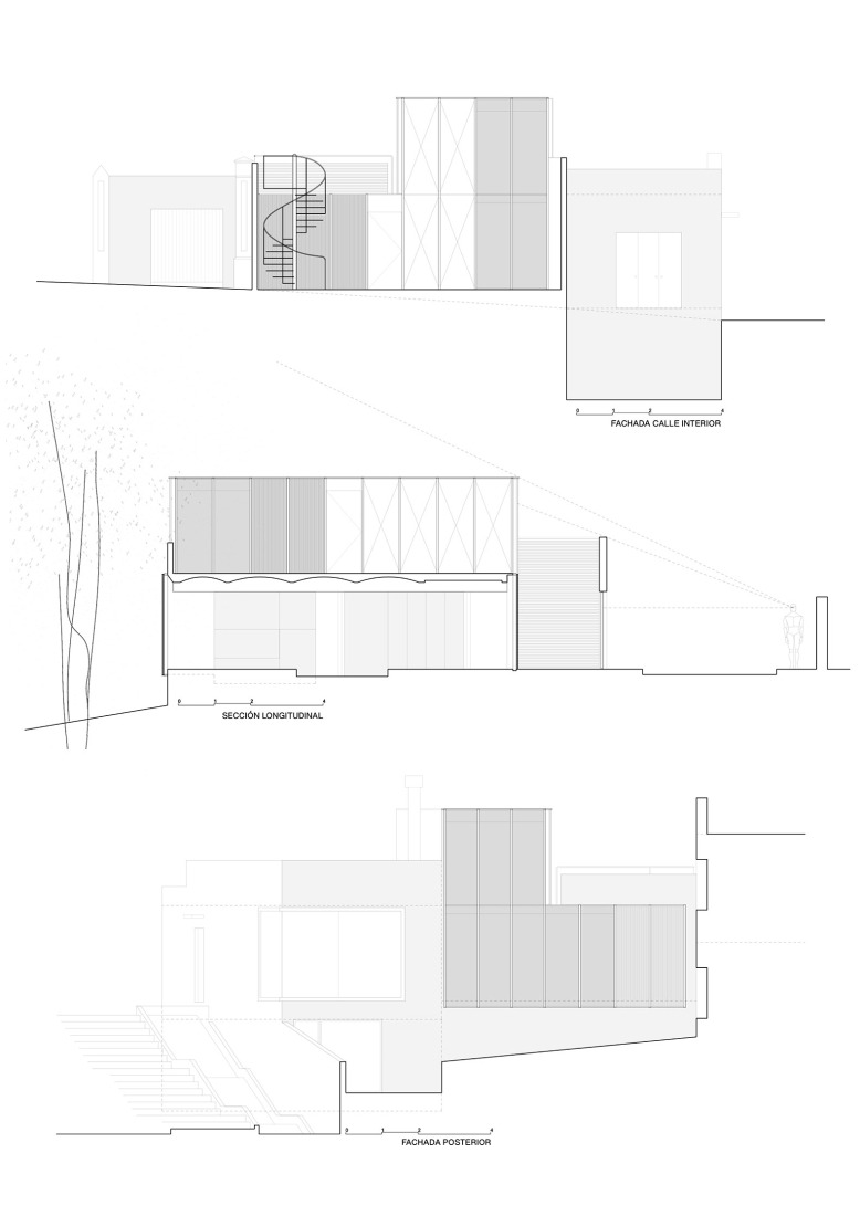 Alzados. Casa Villano por AOCR.