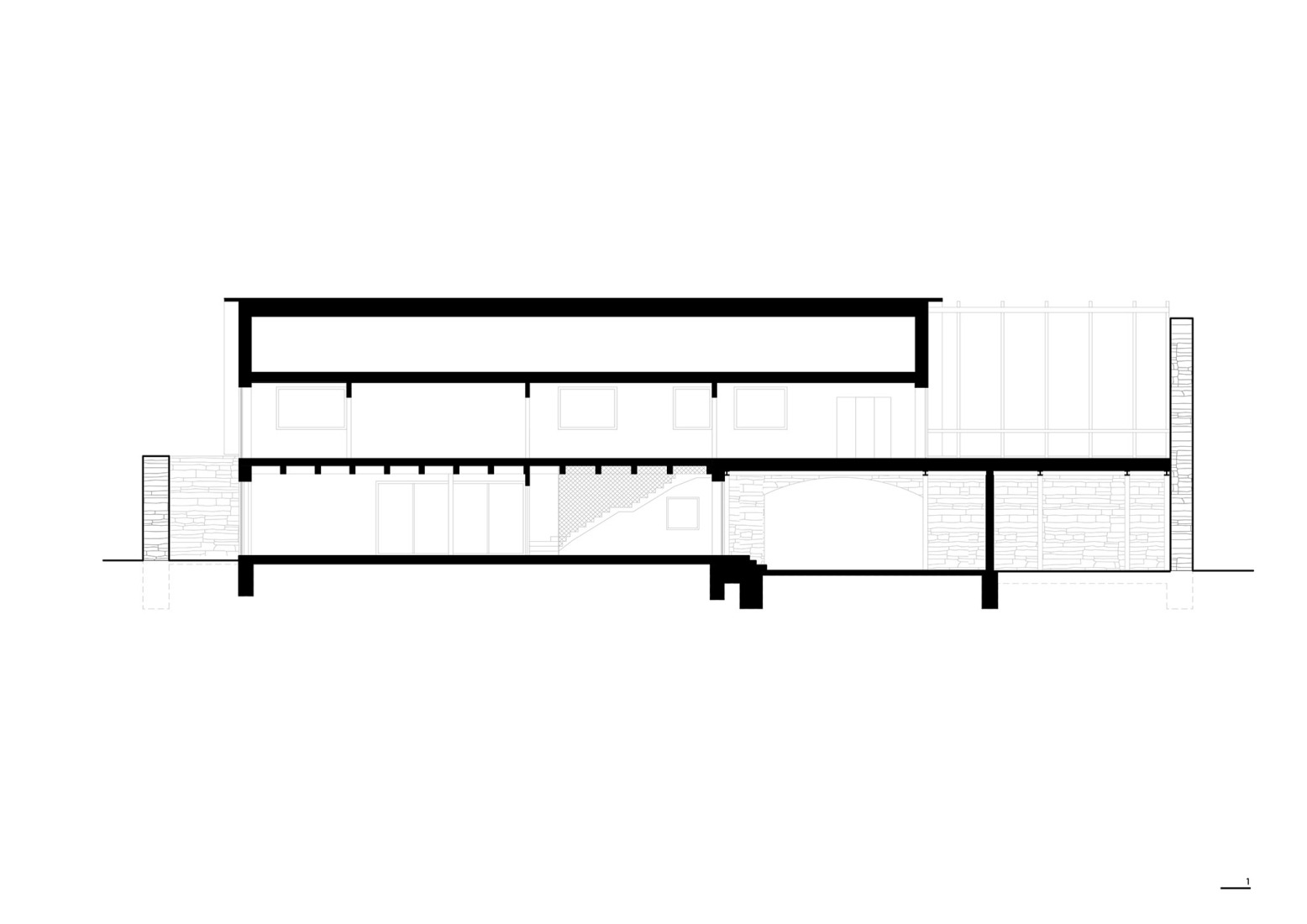 Section B. The Forgotten Barn by Karnet architekti.