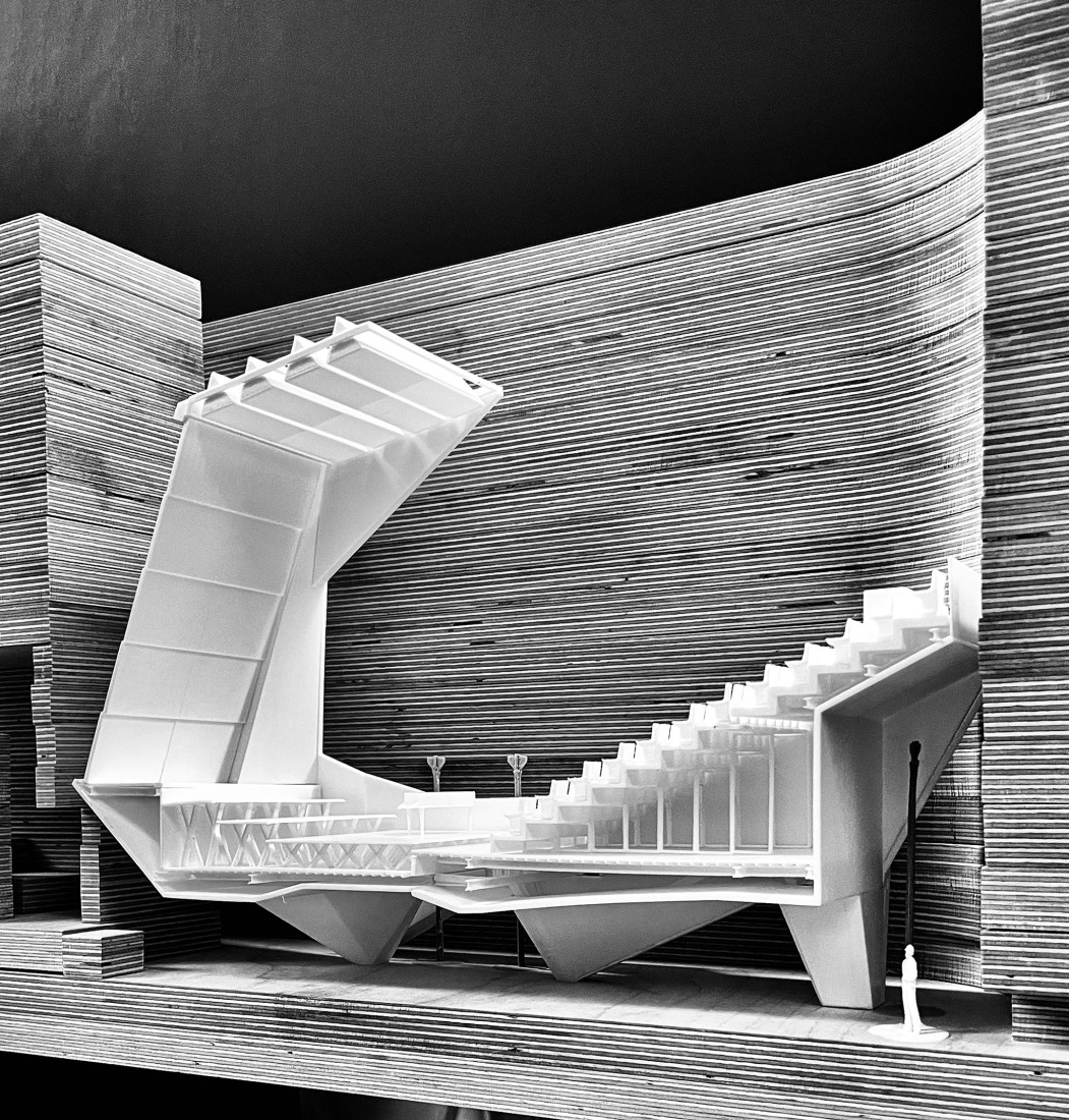 Maqueta. Sala de conciertos en el Balneario Imperial por Petr Hájek ARCHITEKTI.