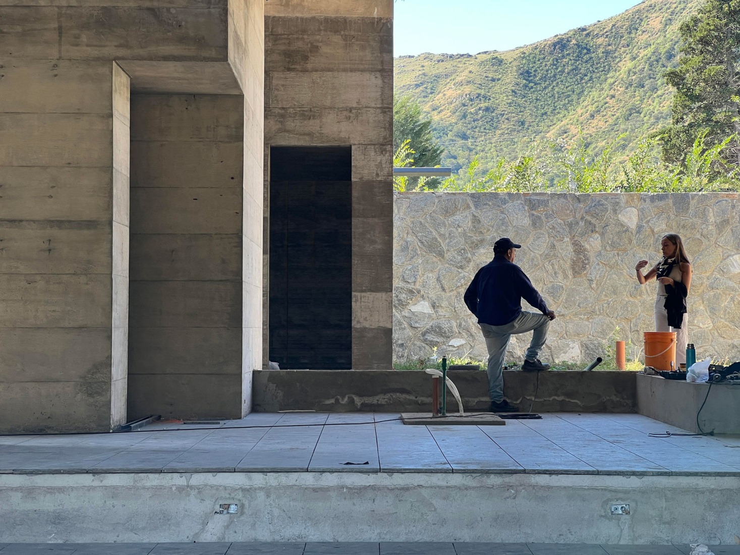 Proceso constructivo. Casa Chacarera por Tectum Arquitectura. 